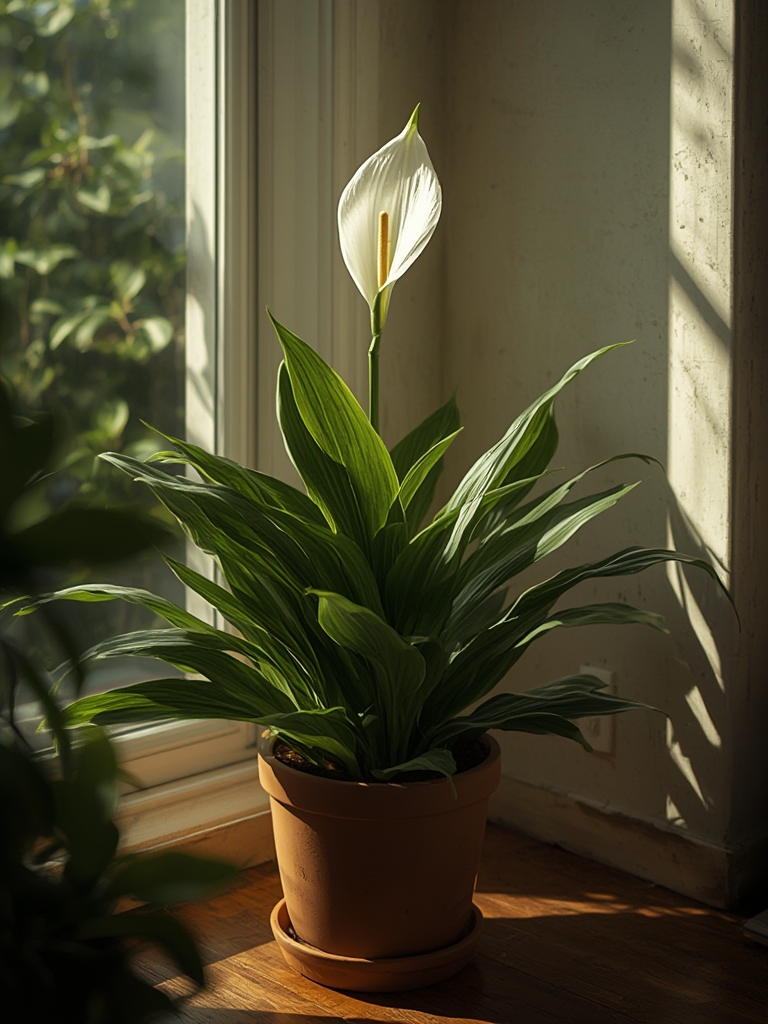 Peace lily plant